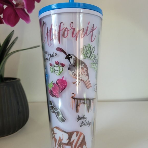 Starbucks Traveler The Golden State California Wild Life Tumbler Cold Cup 24 oz - Picture 2 of 5